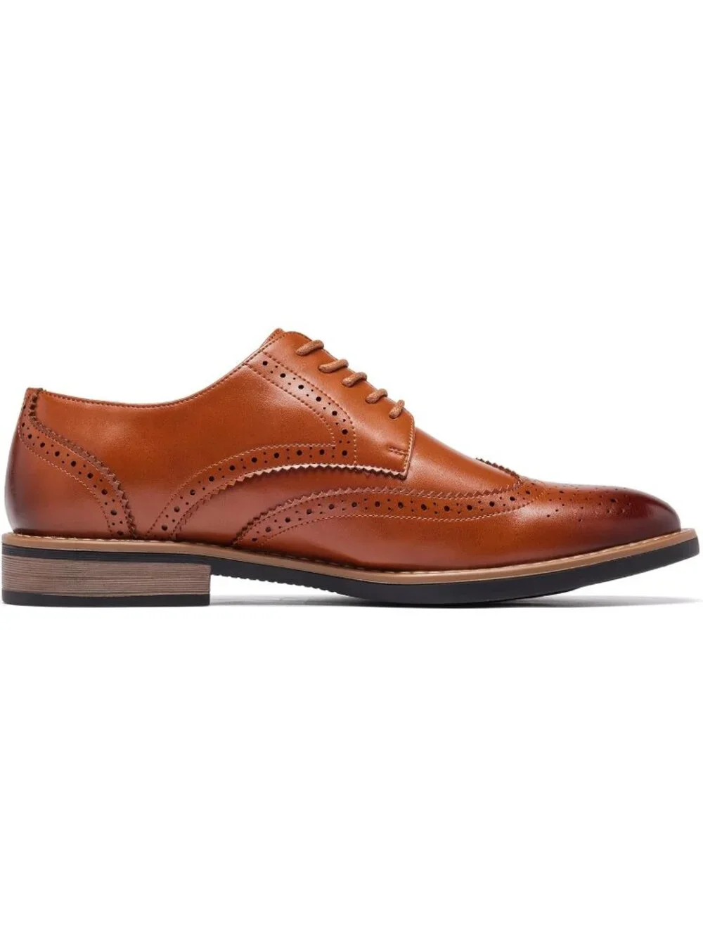Men's Brown Classic Formal Business Lace Up Comfort Oxford Dress Shoes